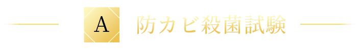 A 防カビ殺菌試験