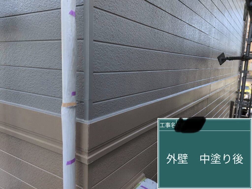 中塗り後です。