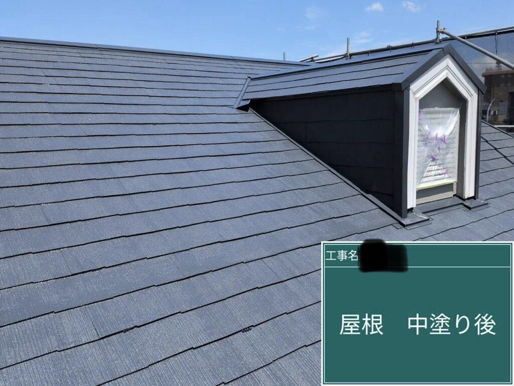 中塗り後です。