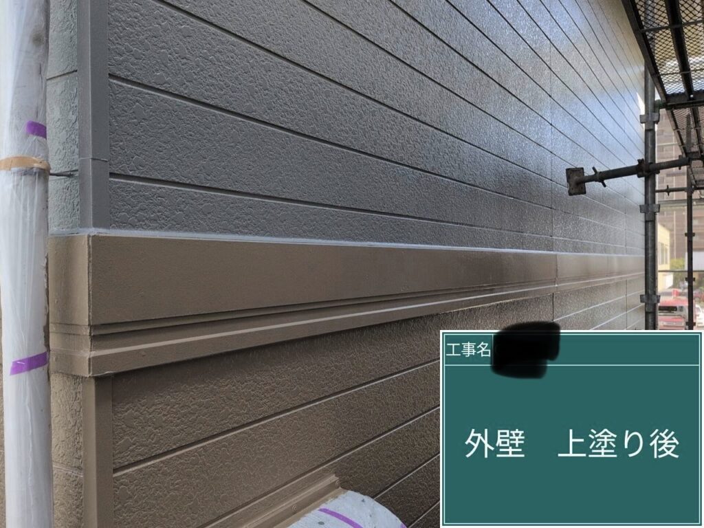 上塗り後です。